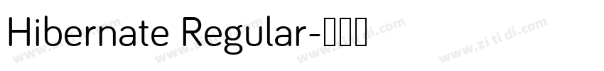 Hibernate Regular字体转换